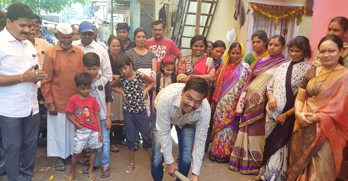 प्रभाग क्रमांक ८ मध्ये विविध विकासकामांचे भूमीपूजन.