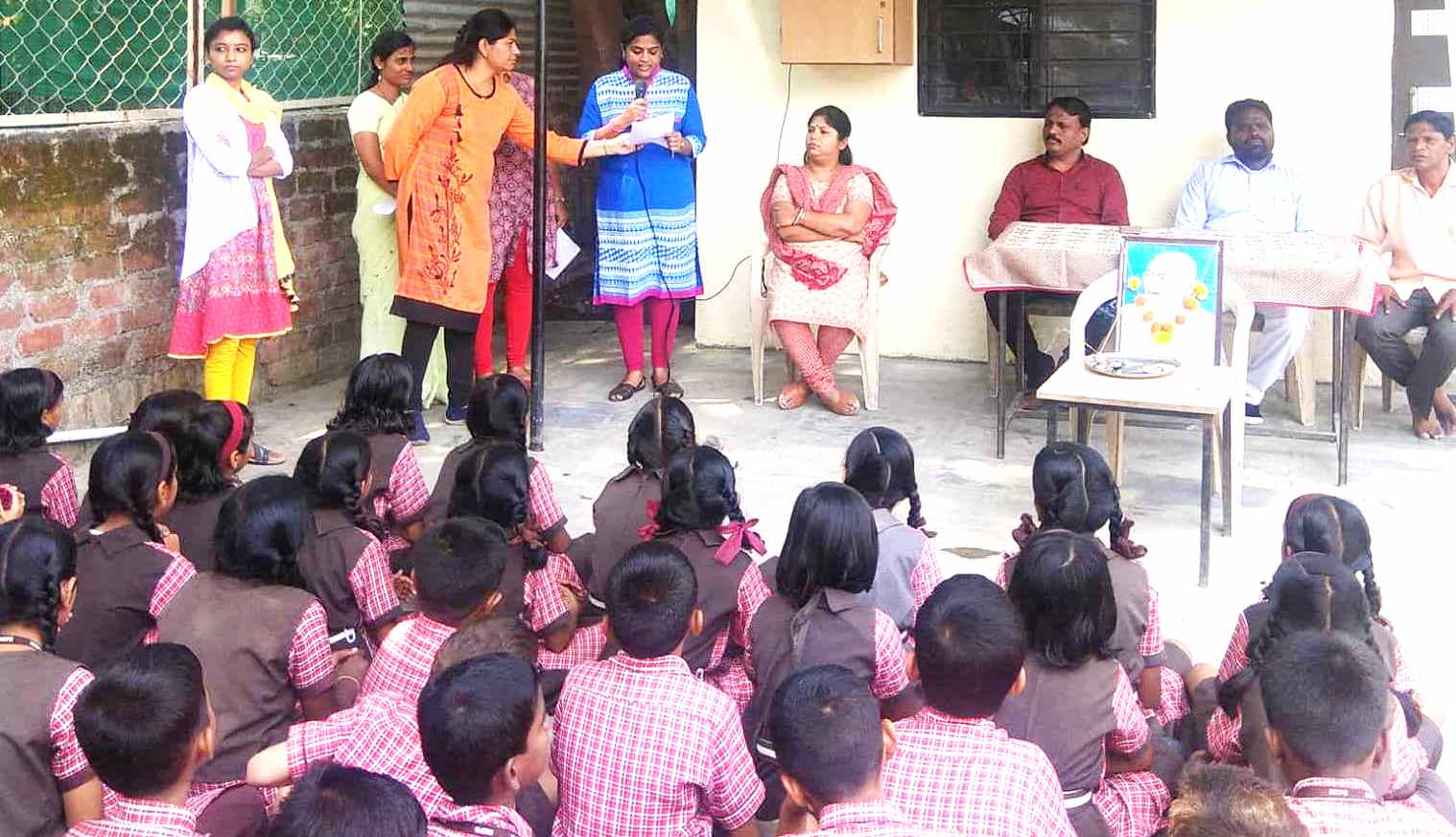 न्यू सिटी प्राईड स्कूलमध्ये महात्मा गांधीची जयंती उत्साहात साजरी.