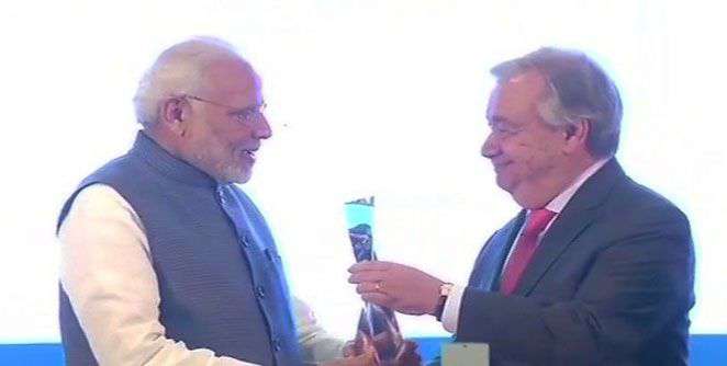 पंतप्रधान मोदी 'चॅम्पियन्स ऑफ द अर्थ' 