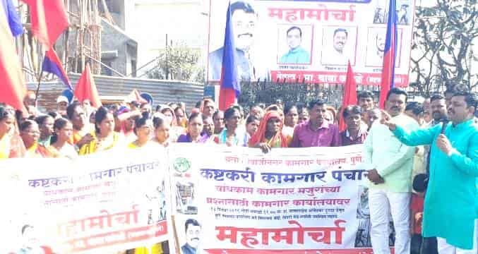 ठेकेदार पोसण्याऐवजी बांधकाम मजुरांच्या बँकेत थेट पद्धतीने लाभ देण्याची बाबा कांबळे यांची मागणी