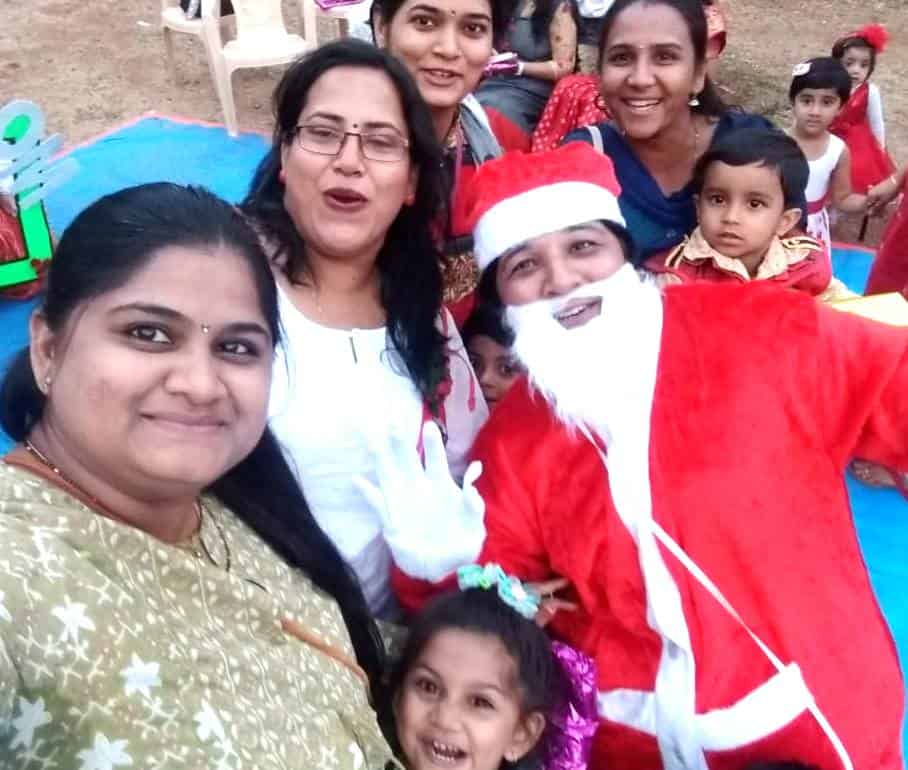 गॅलक्सी किड्स प्री. प्रायमरी स्कूलमध्ये ख्रिसमस पार्टी धूम-धडाक्यात साजरी