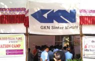 जीकेएन सिंटर मेटल्समध्ये रक्तदान शिबिर संपन्न