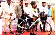 शाश्वत शिंदे याचा सायकलिंग स्पर्धेत जागतिक विश्वविक्रम