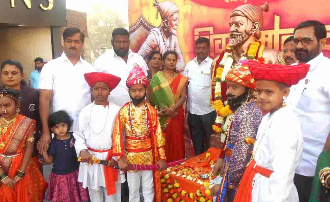 शिवतेज क्रिडा व शिक्षण मंडळ संचालित तापकीर शाळेच्या वतीने ‘शिवजन्मोत्सव’ साजरा