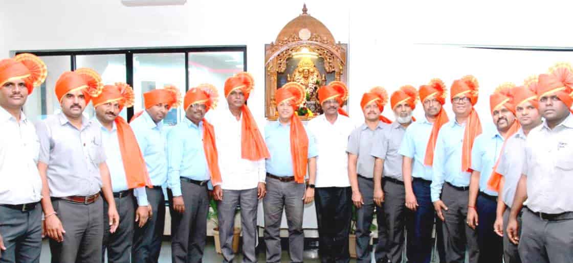 जी. के. एन. सिंटर मेटल्स प्रायव्हेट लिमिटेड कंपनीत शिव जयंती उत्साहात साजरी