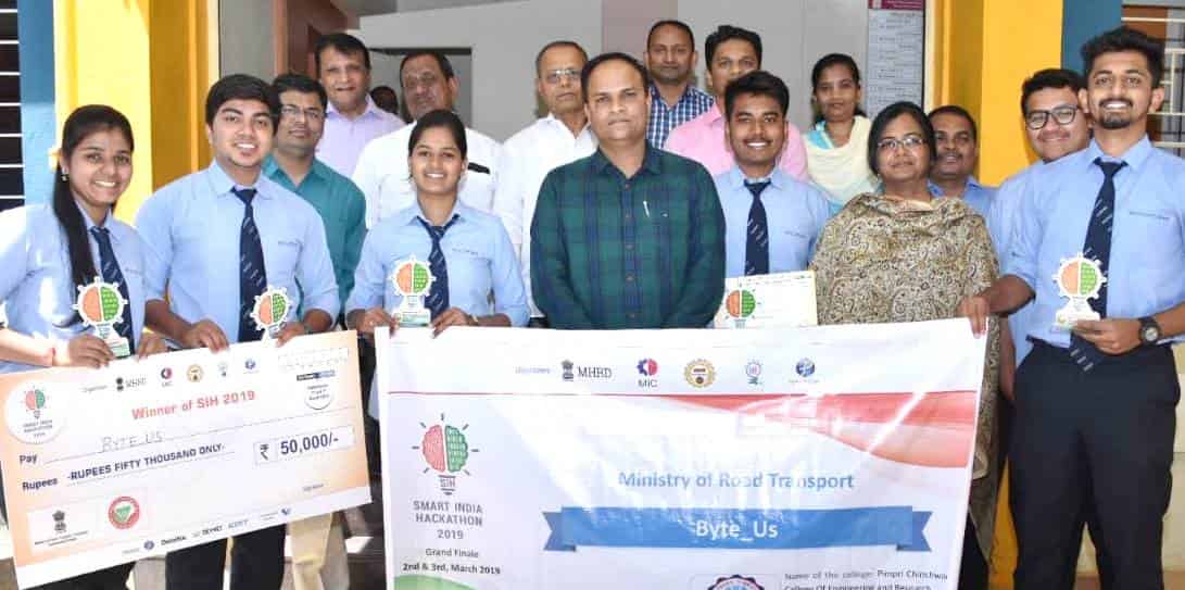 राष्ट्रीय हॅकेथॉन स्पर्धेत पीसीसीओईआरचा प्रथम क्रमांक