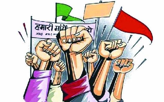 महाराष्ट्रदिनी मे. एचसीसी-अल्फराइन्फ्रा प्रोजेक्ट प्रा. लि. कं. च्या अन्यायाविरोधात मेट्रो कामगारांचा यल्गार