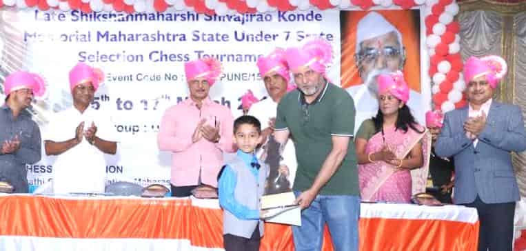 राज्यस्तरीय बुद्धिबळ चॅंपियनशिप स्पर्धेत आरुष डोळस द्वितीय