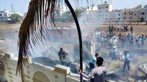 पिंपळे गुरव येथील आगीत पत्र्याचे शेड जाळून खाक