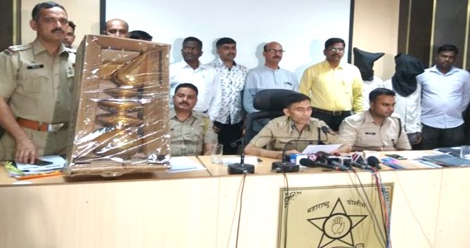 एकवीरा देवी मंदिराच्या कळस चोरीचे प्रकरण उघडकीस