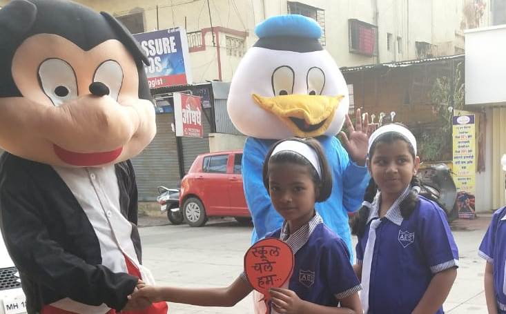 अरविंद एज्युकेशन सोसायटीत चिमुकल्यांचे उत्साहात स्वागत