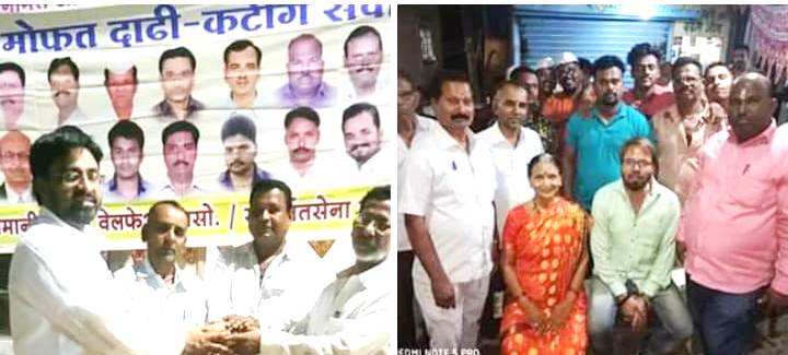 पालखी सोहळ्यात सामील वारकऱ्यांना संघटनेच्या वतीने मोफत दाढी-कटिंग सेवा