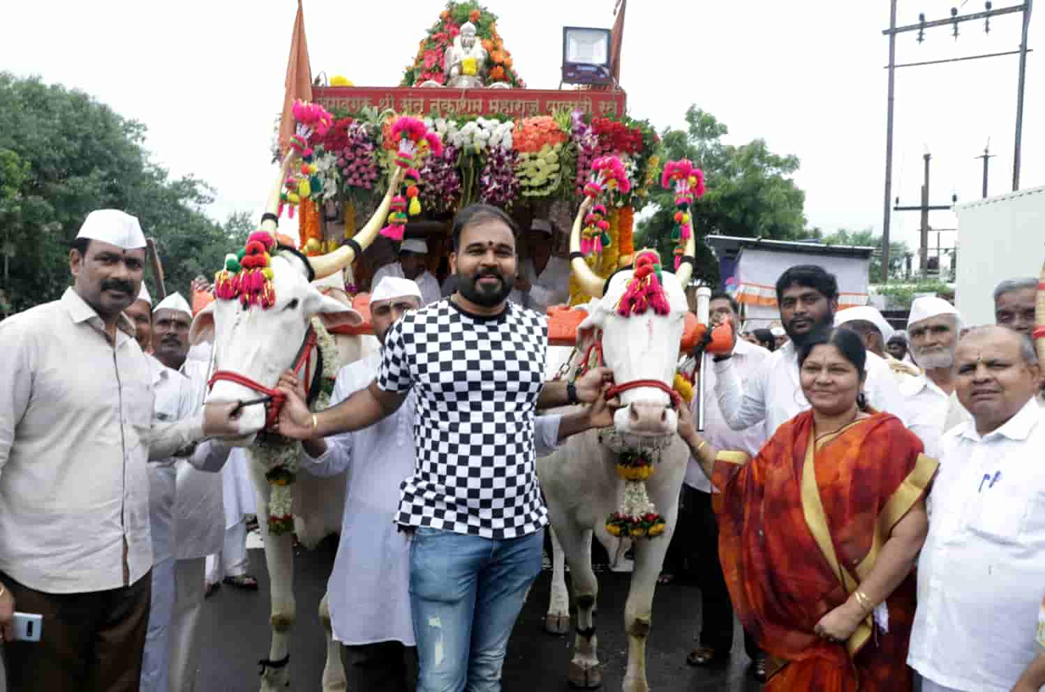 संत तुकाराम महाराजांच्या पालखीचे पंढरपूरहून नुकतेच पिंपरीत आगमन
