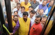 पिंपरी चिंचवड दर्शन बससेवेचा राज्यमंत्री रामदास आठवले यांच्या हस्ते उद्घाटन