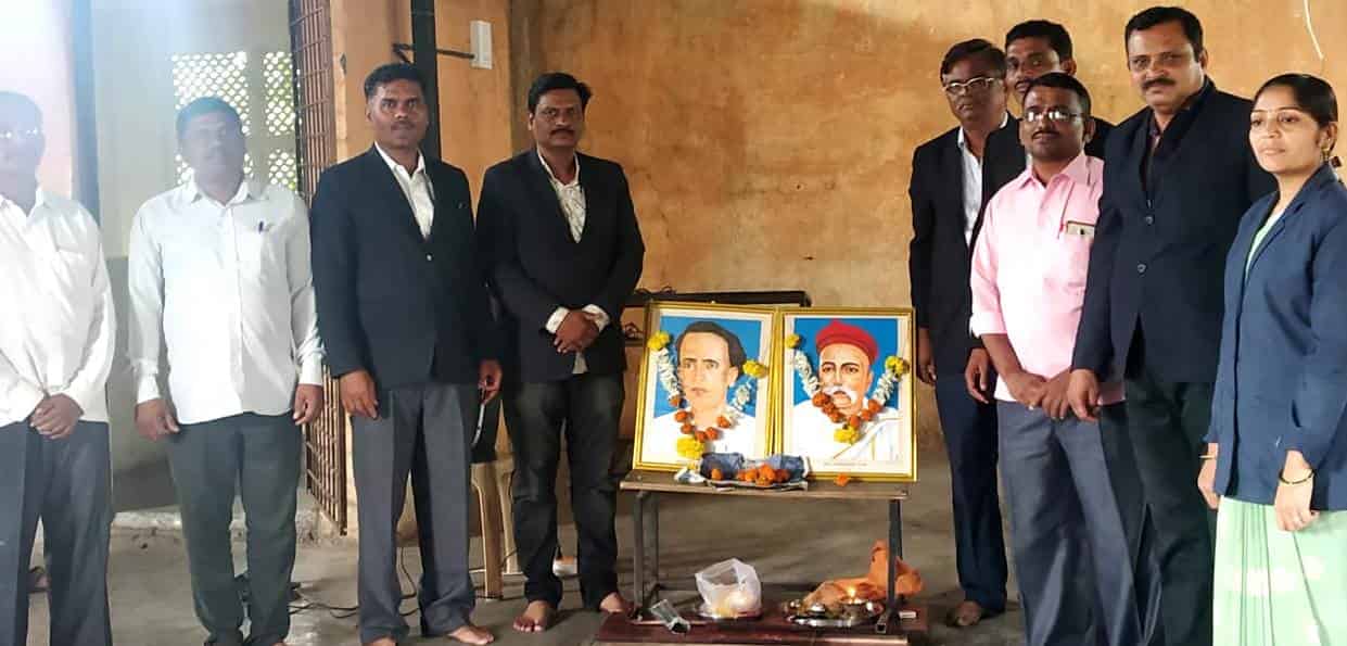 लक्ष्मीबाई तापकीर व एलबीटी इंग्लिश मिडीअम स्कूलमध्ये महापुरुषांची जयंती साजरी