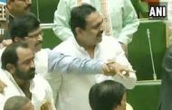 भाजपा-शिवसेना आमदारांची सभागृहात हाणामारी...