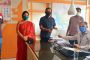 कोरोना युद्ध... पिंपरी पोलीस स्टेशनच्या प्रवेशद्वारावर सॅनिटायझर-टनेलची उभारणी..