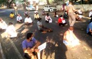 निगडीत मॉर्निंग वॉकला जाणा-यांकडून परेड, सुर्यनमस्कार...