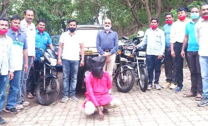 सराईत वाहनचोरी करणाऱ्या रेकॉर्डवरील आरोपीच्या पोलिसांनी आवळल्या मुसक्या...