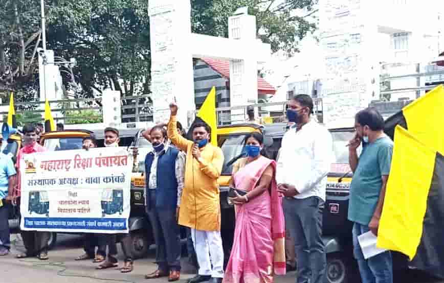 रिक्षास खुली परवानगी देऊन आठ दिवसात मागण्या पूर्ण करा अन्यथा कायदेभंग आंदोलन - बाबा कांबळे...