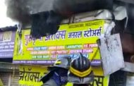 यमुनानगरमध्ये दुकानाला आग लागून कामगाराचा मृत्यू...