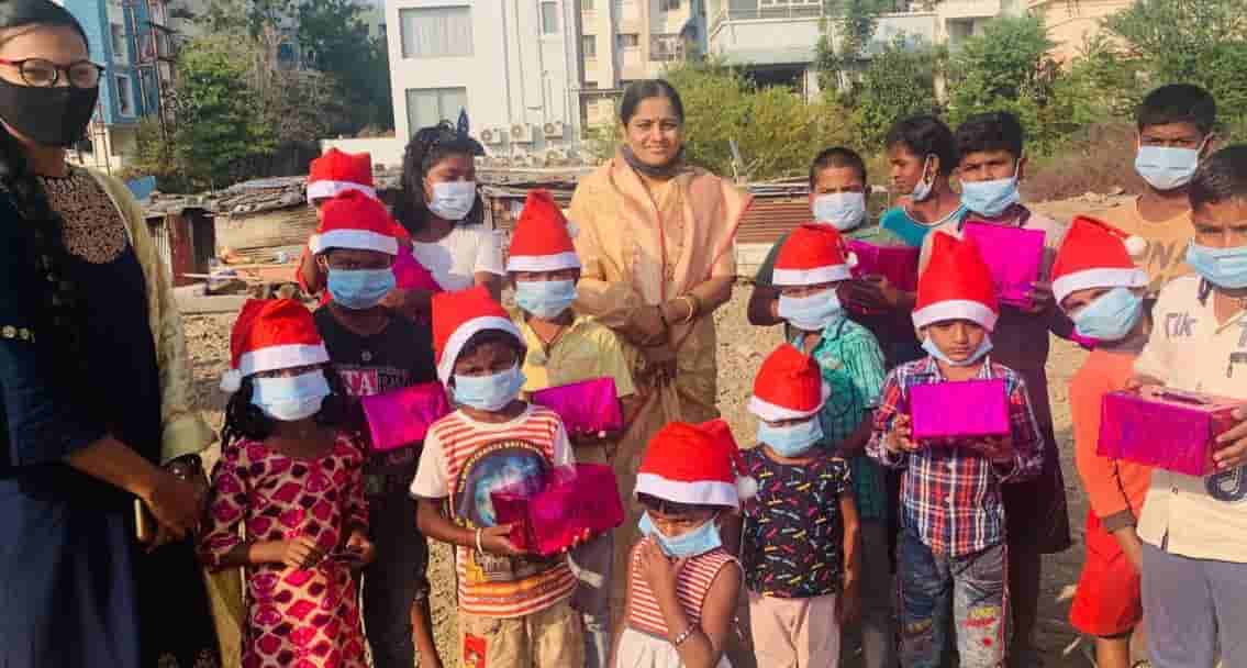 अनं उन्नतीच्या कुंदाताई भिसे बनल्या मुलांच्या सांताकॉल्ज..