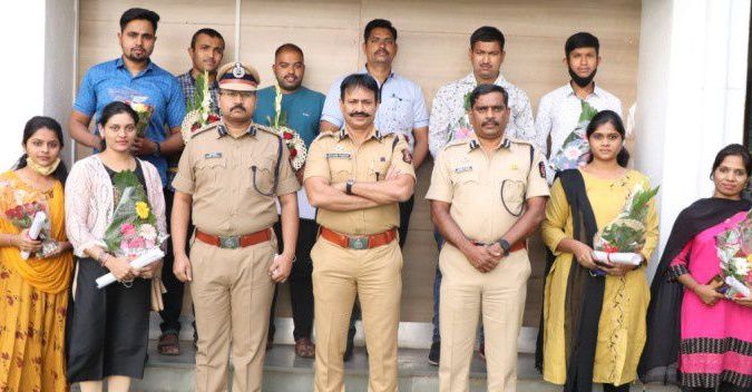 शहरातील दिवंगत कोरोना योद्ध्यांच्या वारसांना पोलीस दलात नोकरी..