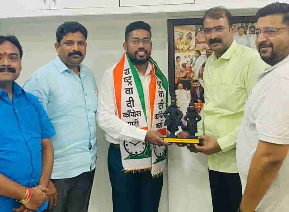 प्रहारला खिंडार कार्याध्यक्ष पंकज बगाडे यांचा राष्ट्रवादी पक्षात प्रवेश...
