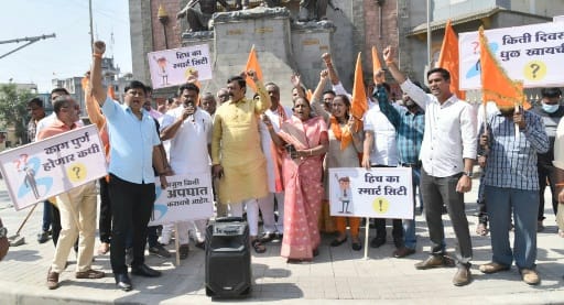 भाजपाने कोट्यवधी रुपयांचा भ्रष्टाचार केल्यामुळेच चिंचवडमध्ये निकृष्ट दर्जाची कामे..