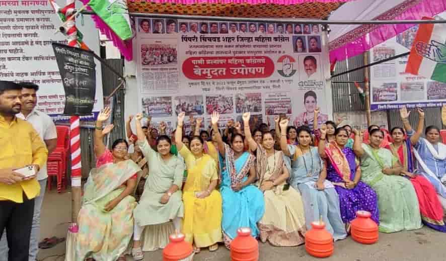 शहराला दिवसाआड व अनियमित कमी दाबाने पाणीपुरवठा हे भाजपचे पाप..