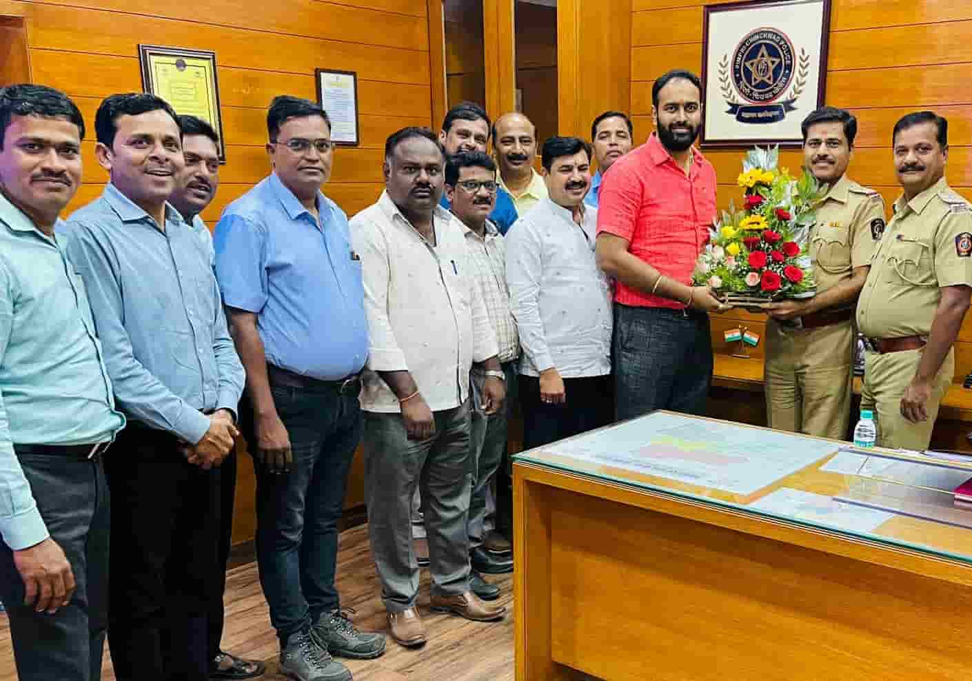 चाकण MIDC उद्योजक संघटनेची म्हाळुंगे पोलीस स्टेशनला भेट...