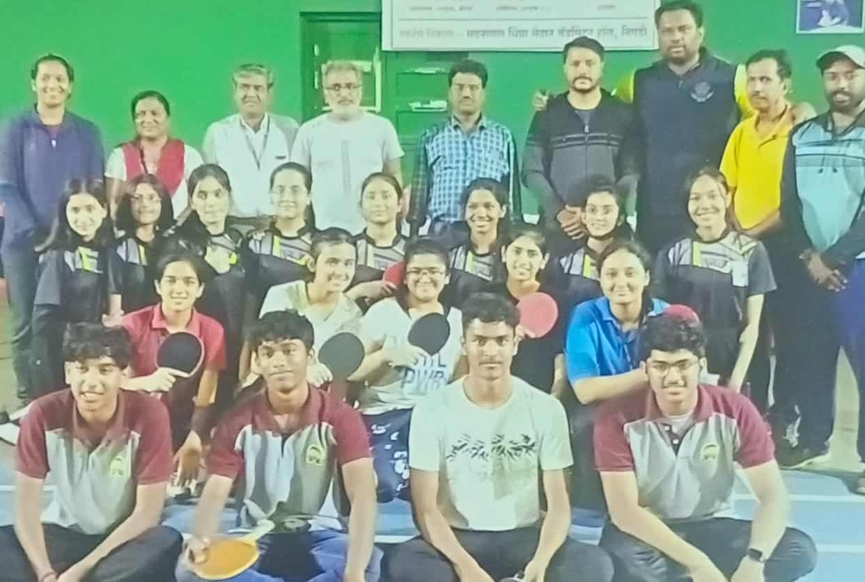जिल्हास्तरीय टेबल टेनिस स्पर्धांचा निकाल जाहीर..