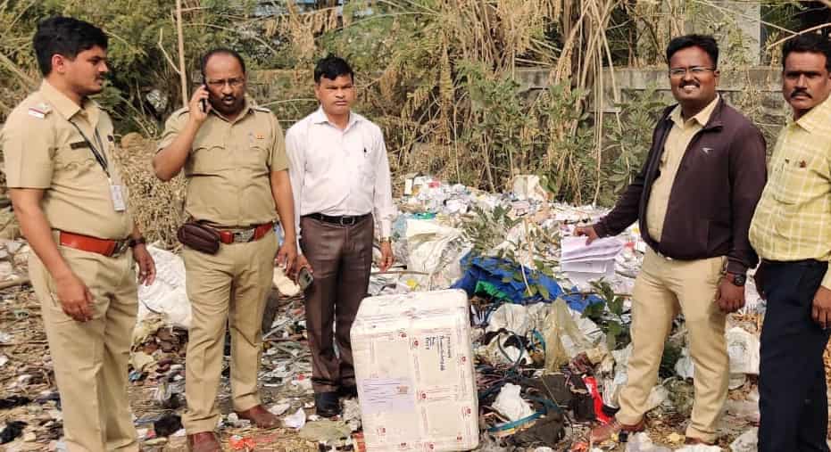 जैववैद्यकीय कचरा उघड्यावर टाकणाऱ्या आस्थापनेवर दंडात्मक कारवाई...