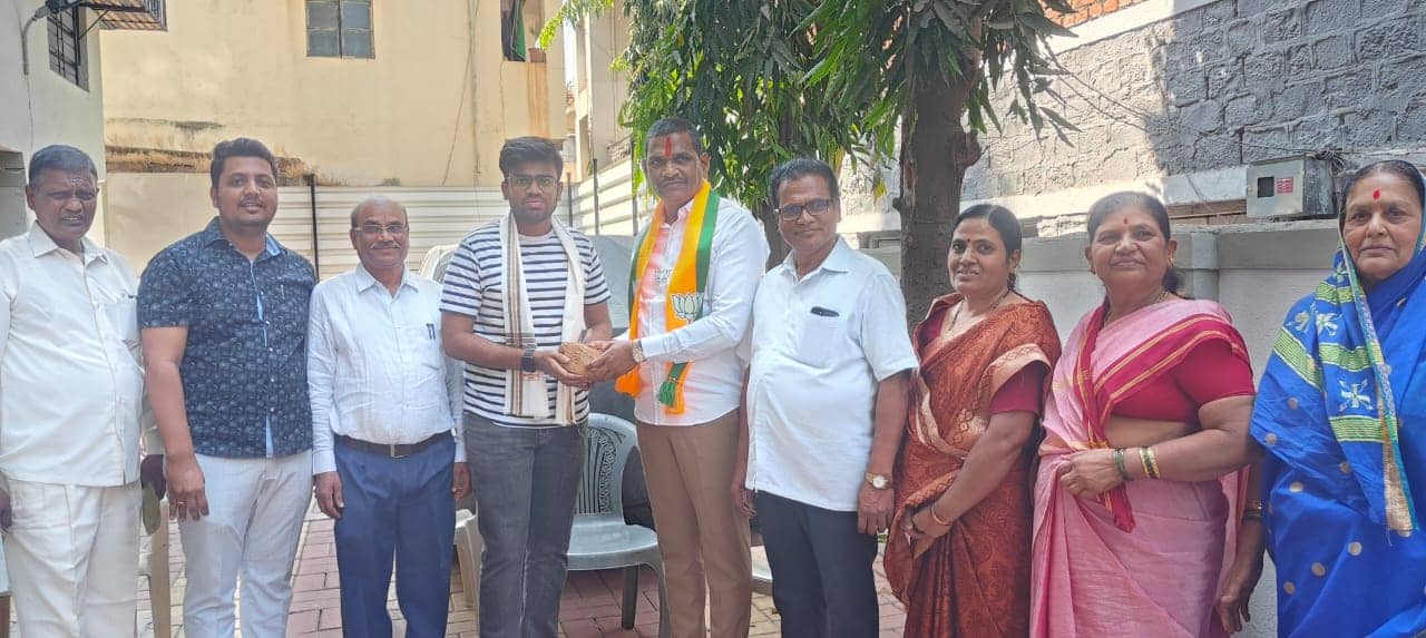 शंकर जगताप यांचा सांगवीत जोमात प्रचार..