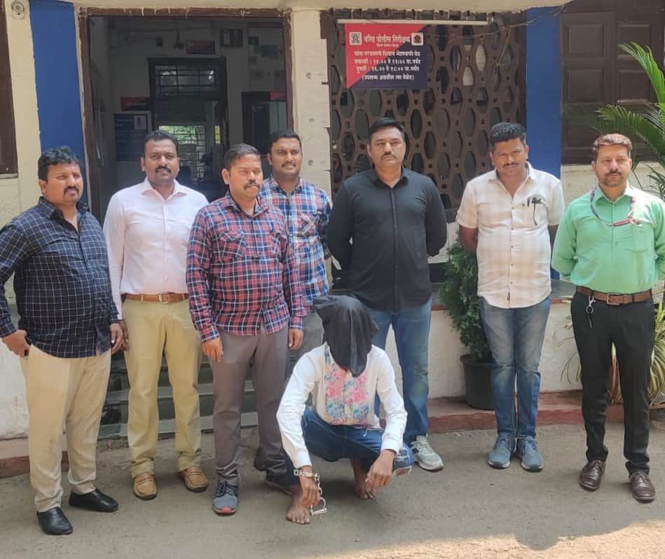 कापड दुकानदाराकडे हप्त्याची मागणी करणारा गुन्हे शाखेकडून जेरबंद...