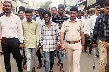 'कोयताभाईं'ची रूपीनगर आणि ओटास्कीम परिसरातून धिंड...