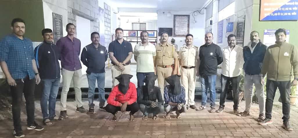 दरोडाच्या तयारीत असलेली टोळी जेरबंद, आरोपींकडुन घातक शस्त्रे जप्त