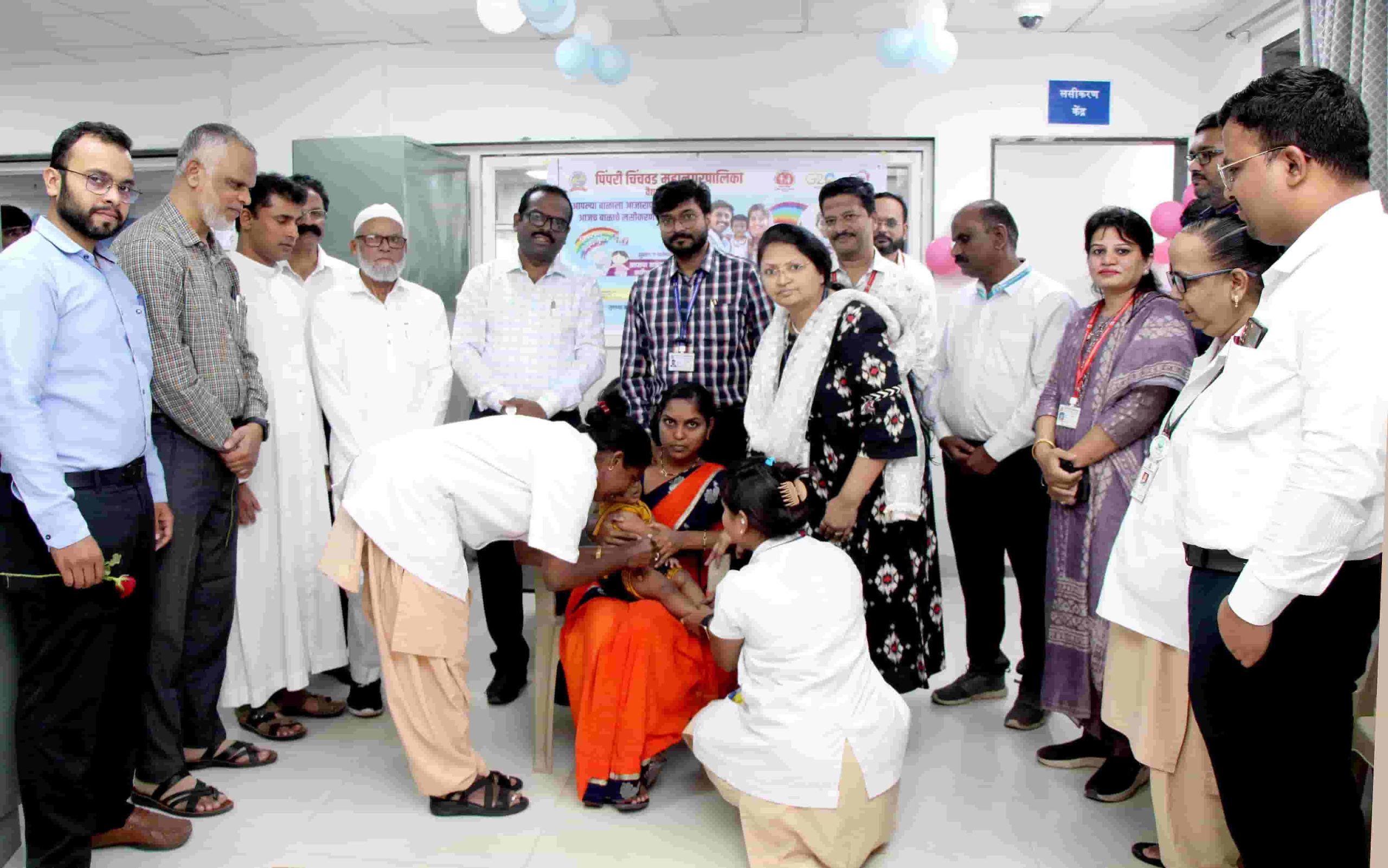 आकुर्डी रुग्णालयात बालकांच्या लसीकरणाने मिशन इंद्रधनुष्य मोहीमेला प्रारंभ...