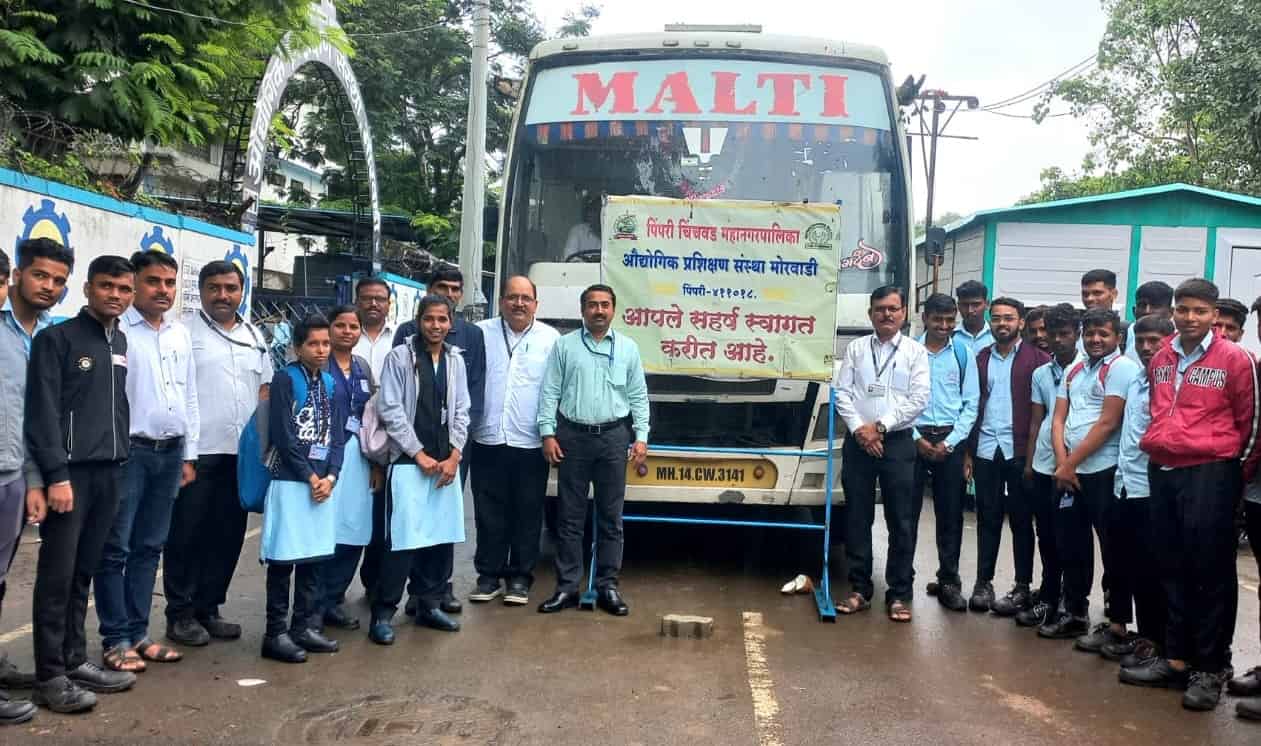 मोरवाडी आयटीआयच्या विद्यार्थ्यांना मिळाली चाकण एमआयडीसीत प्रशिक्षणाची संधी...
