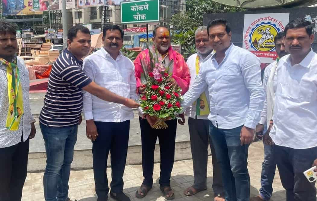 राष्ट्रीय समाज पक्षाचे अध्यक्ष महादेव जानकर यांचा पिंपळे सौदागरमध्ये सत्कार...