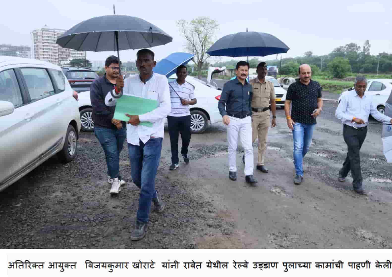 नवनियुक्त अति. आयुक्तांकडून शहरातील विकासकामांना भेटी..