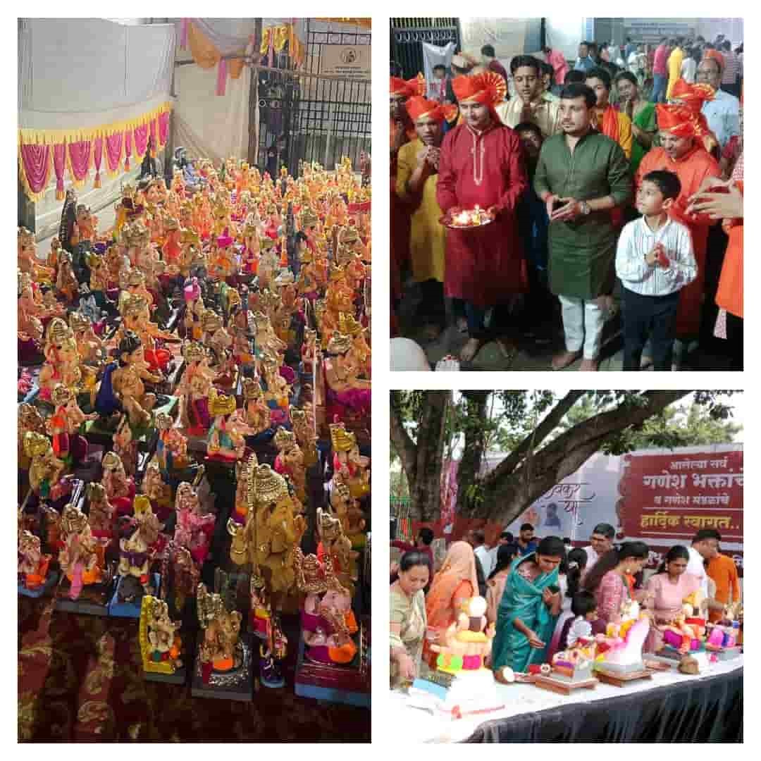नगरसेवक शत्रुघ्न काटे युथ फाउंडेशनचे पर्यावरणपूरक गणेशोत्सव.. 