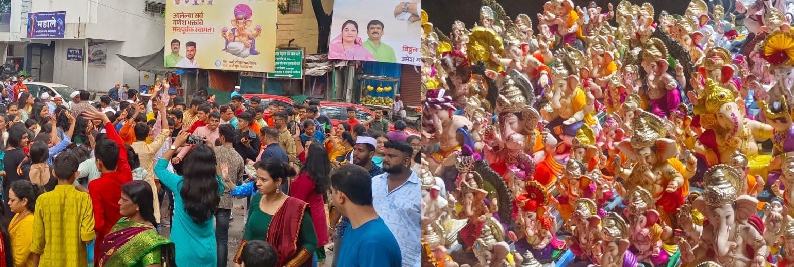 नाना काटे सोशल फाउंडेशनकडून तेरा हजारांपेक्षा अधिक गणेशमूर्तींचे संकलन…