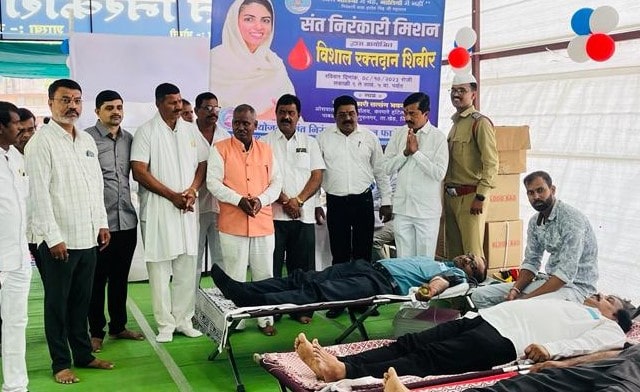 खेड तालुक्यात संत निरंकारी मिशनच्या रक्तदान शिबिरास प्रतिसाद...