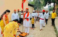 कुदळवाडीत श्री दुर्गा माता दौड...