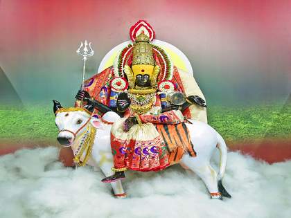 दुसऱ्या माळेला कोल्हापूरची अंबाबाई झाली महागौरी..