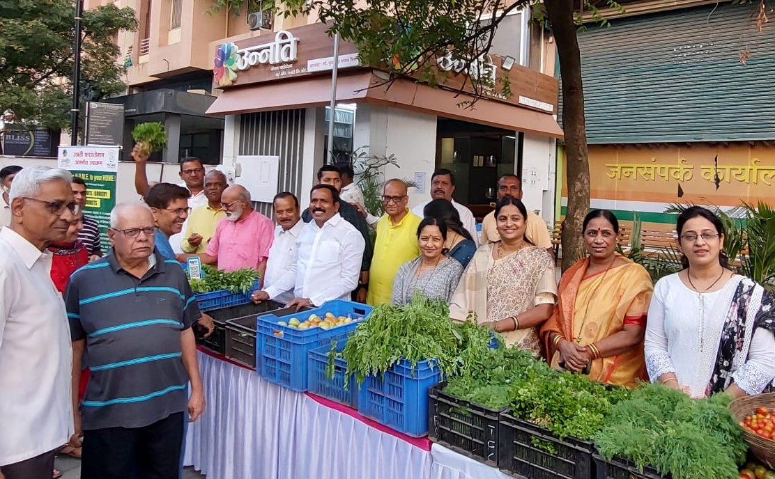 पिंपळे सौदागरमध्ये उन्नतीच्या पुढाकारातून आठवडे बाजाराला प्रारंभ..