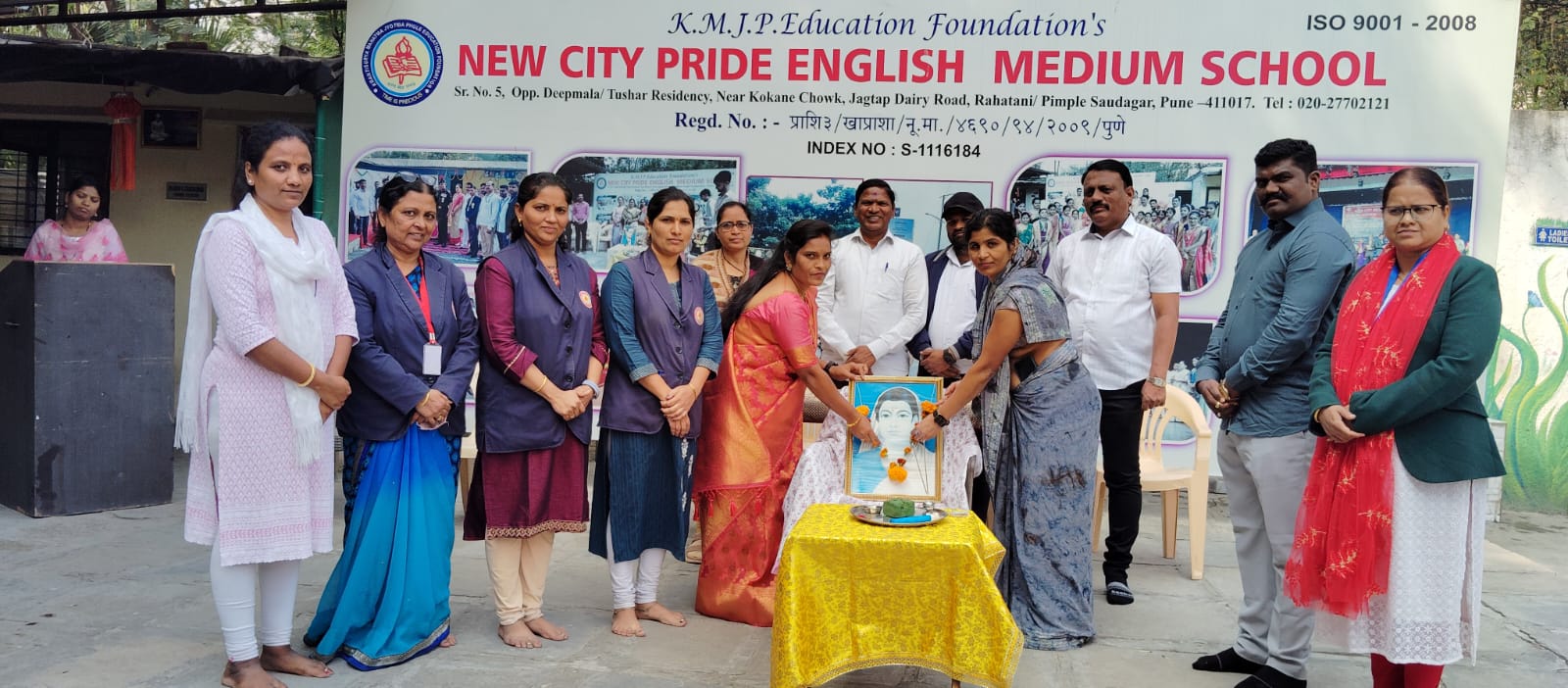 न्यू सिटी प्राईड इंग्लिश मिडियम स्कूल मध्ये ‘ज्ञानज्योति’सावित्रीबाई फुले जयंती उत्साहात साजरी.