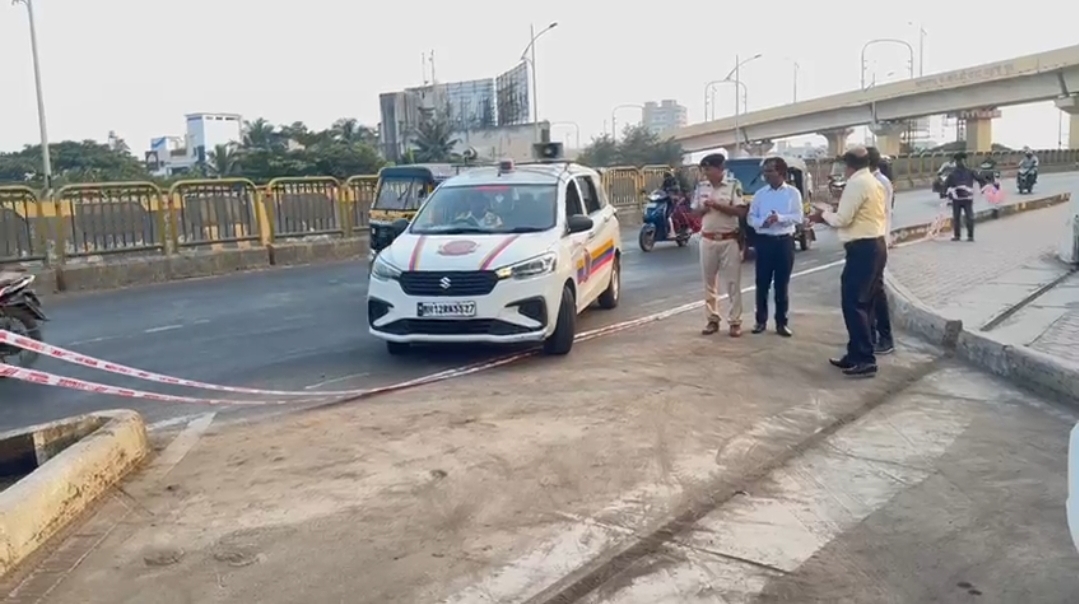 नाशिक फाटा येथील भारतरत्न जे.आर.डी.टाटा उड्डाणपूलावरील लूप वाहतुकीसाठी खूला...