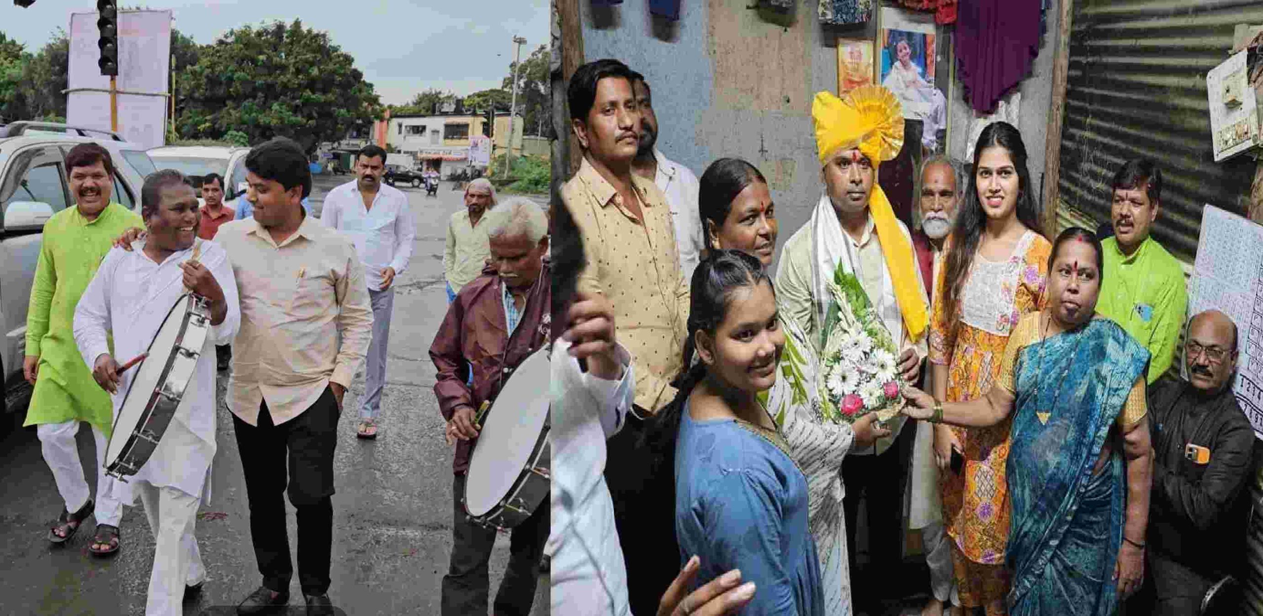 आ. अमित गोरखे यांच्या अचानक भेटीने लोककलाकार नाना कांबळे झाले भावुक..